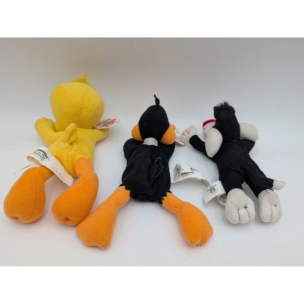 Play By Play Looney Tunes Plush Tweety Daffy Sylvester Lot 1997